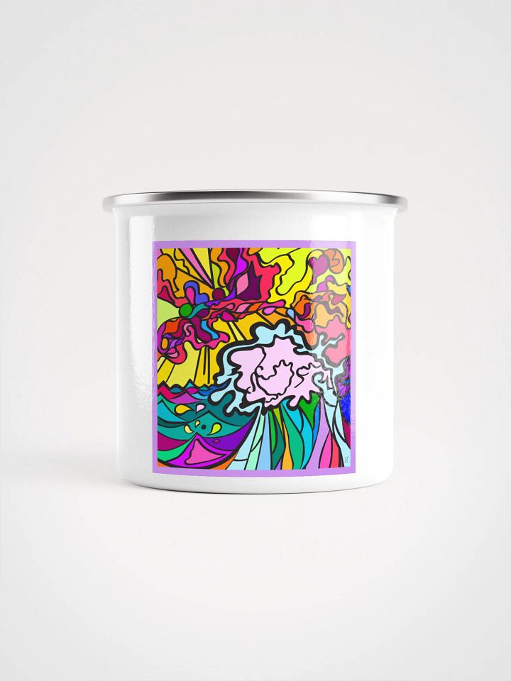 Swirling Spectrum Enamel Mug - Wave at Sunset product image (1)
