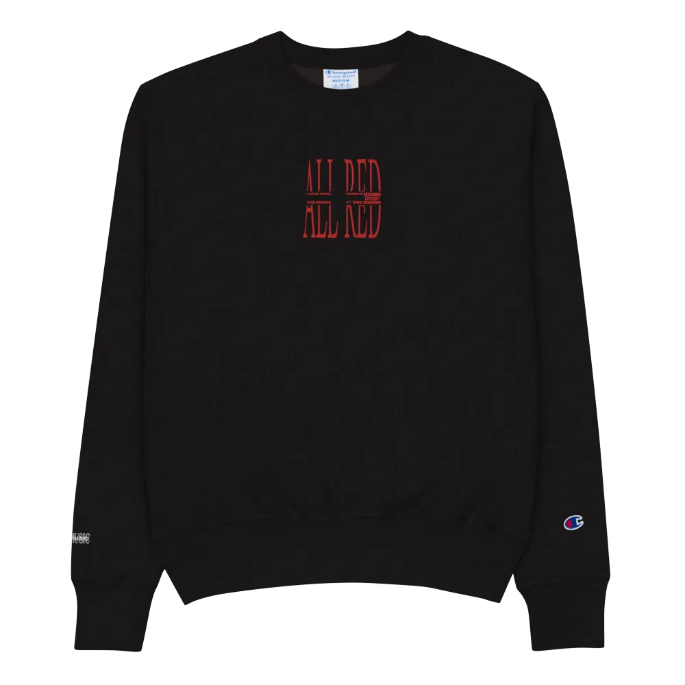 ALL RED Champion Crewneck product image (10)
