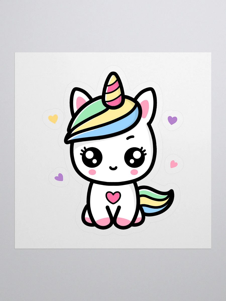 Rainbow Unicorn Kiss Cut Stickers product image (4)