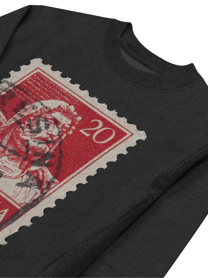 Vintage Figure Postage Stamp Crew Neck product image (2)