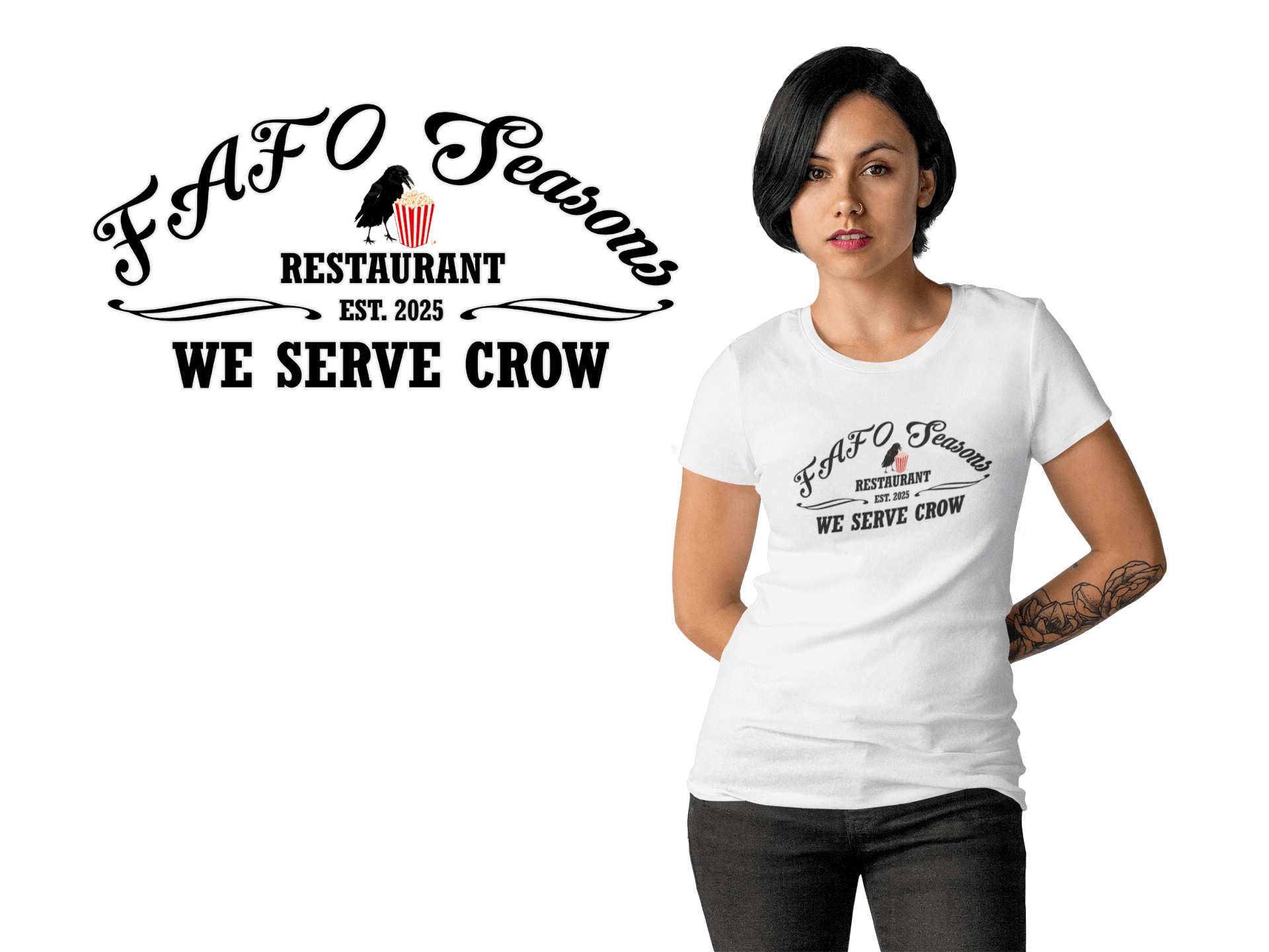 FAFO Seasons Restaurant – We Serve Crow Logo - Digital Download product image (3)