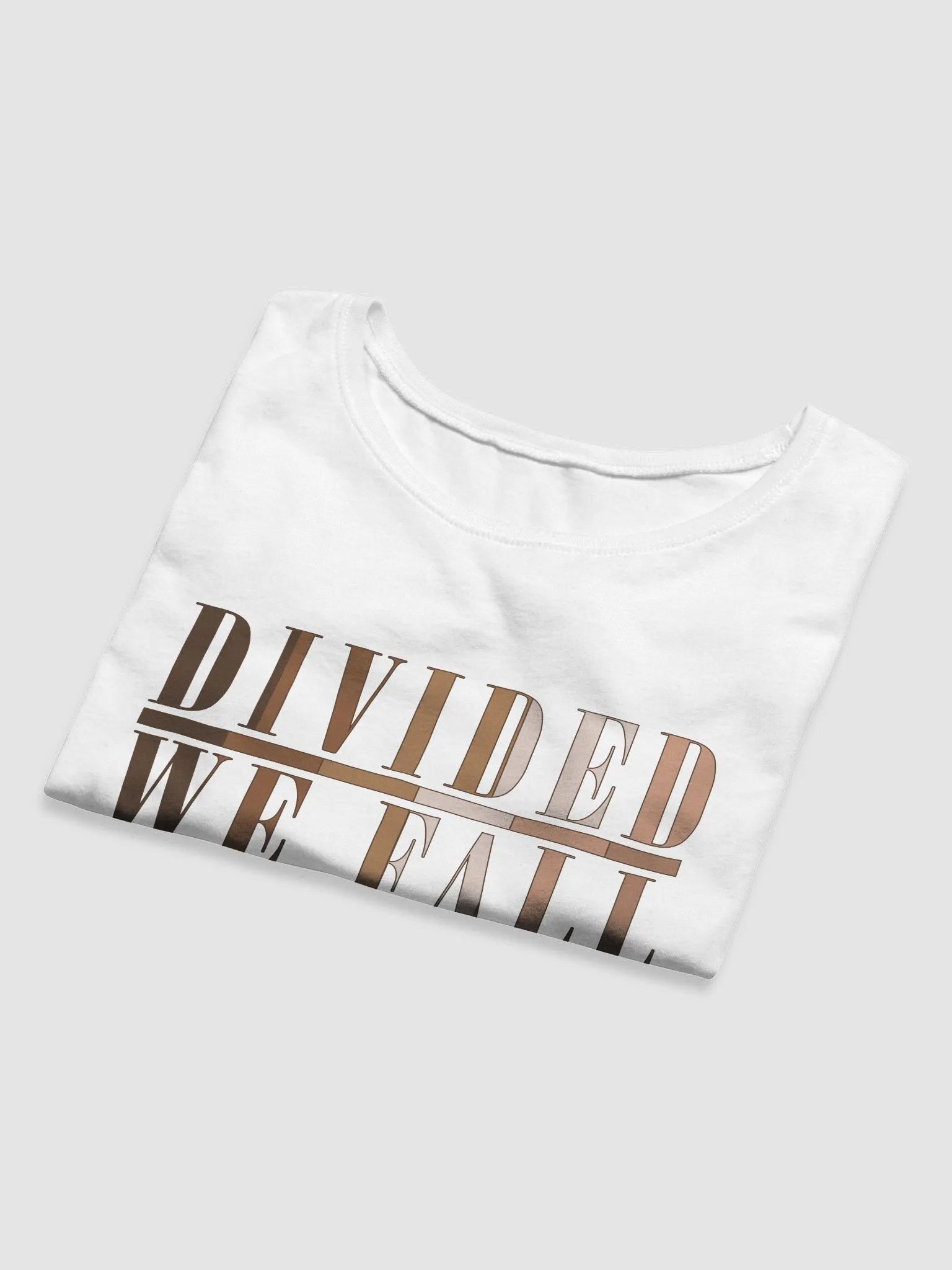 Divided We Fall - Skin Colour Two - Bella+Canvas Women's Crop Tee product image (5)