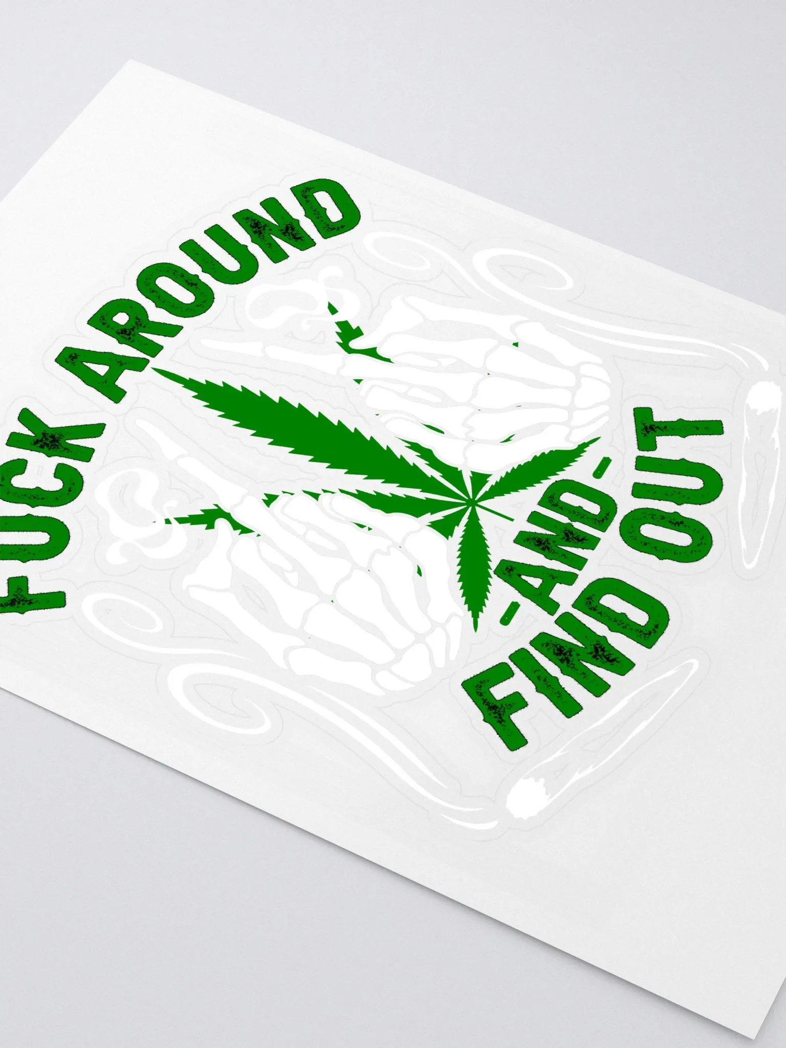 Hemp Quarters FAFO Sticker 6"x8.25" product image (2)