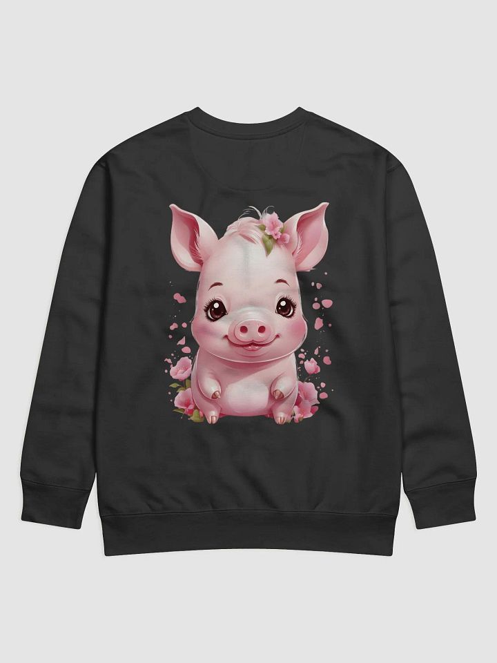 Whimsical Piglet Cartoon Premium Sweatshirt product image (10)