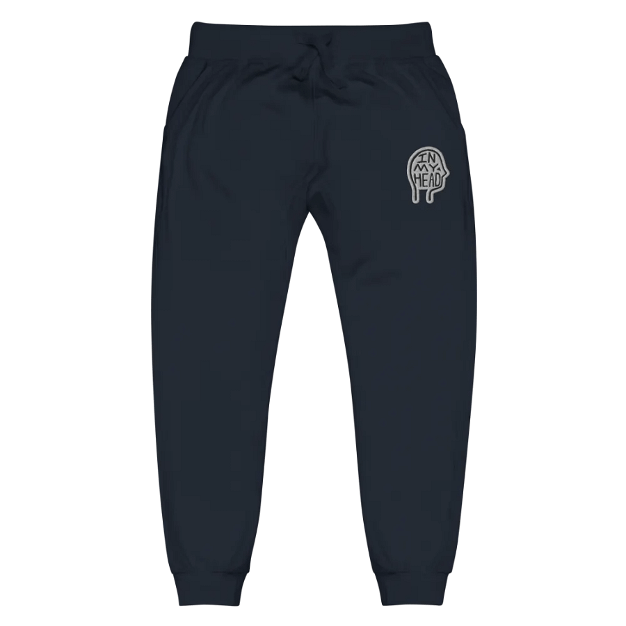 In My Head (bubble design) embroidered fleece joggers product image (12)