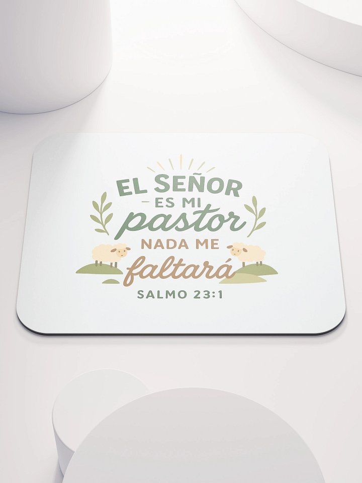 Faith Mouse Pad – “El Señor es mi Pastor” – Spanish Christian Design product image (1)