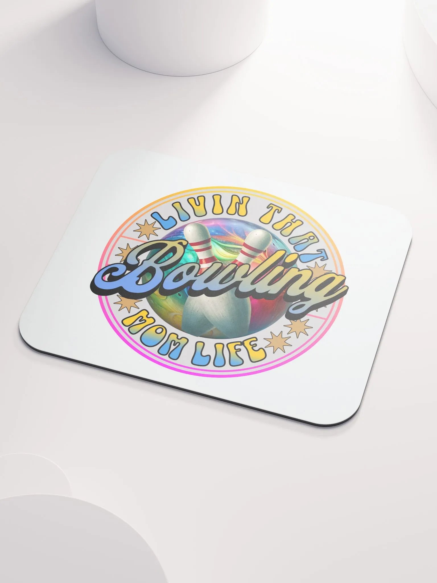 Liven That Bowling Mom Life Mouse Pad product image (3)