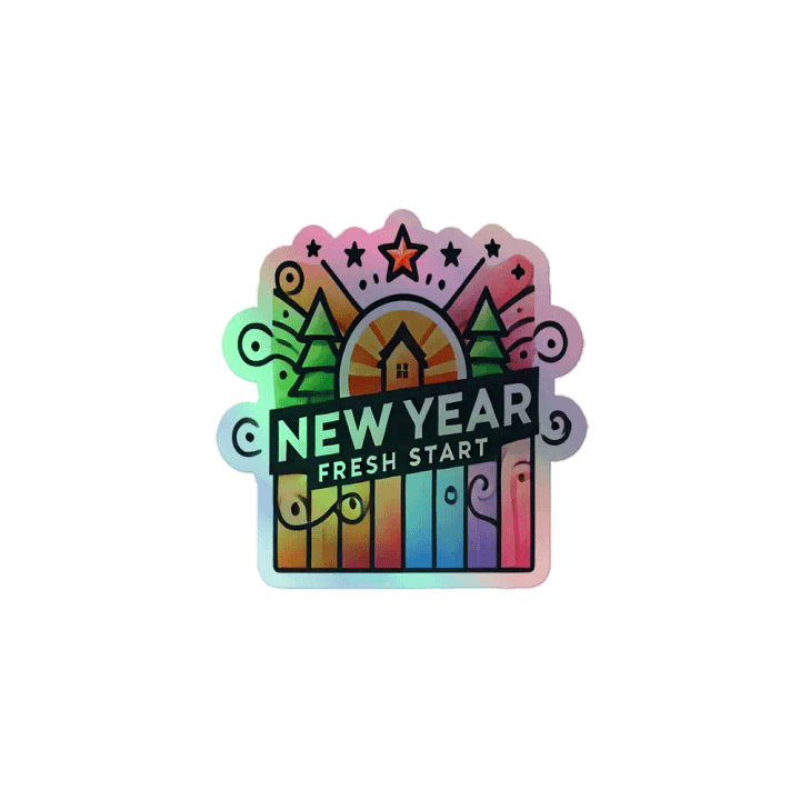 Fresh Start Holographic Sticker Sheet product image (1)
