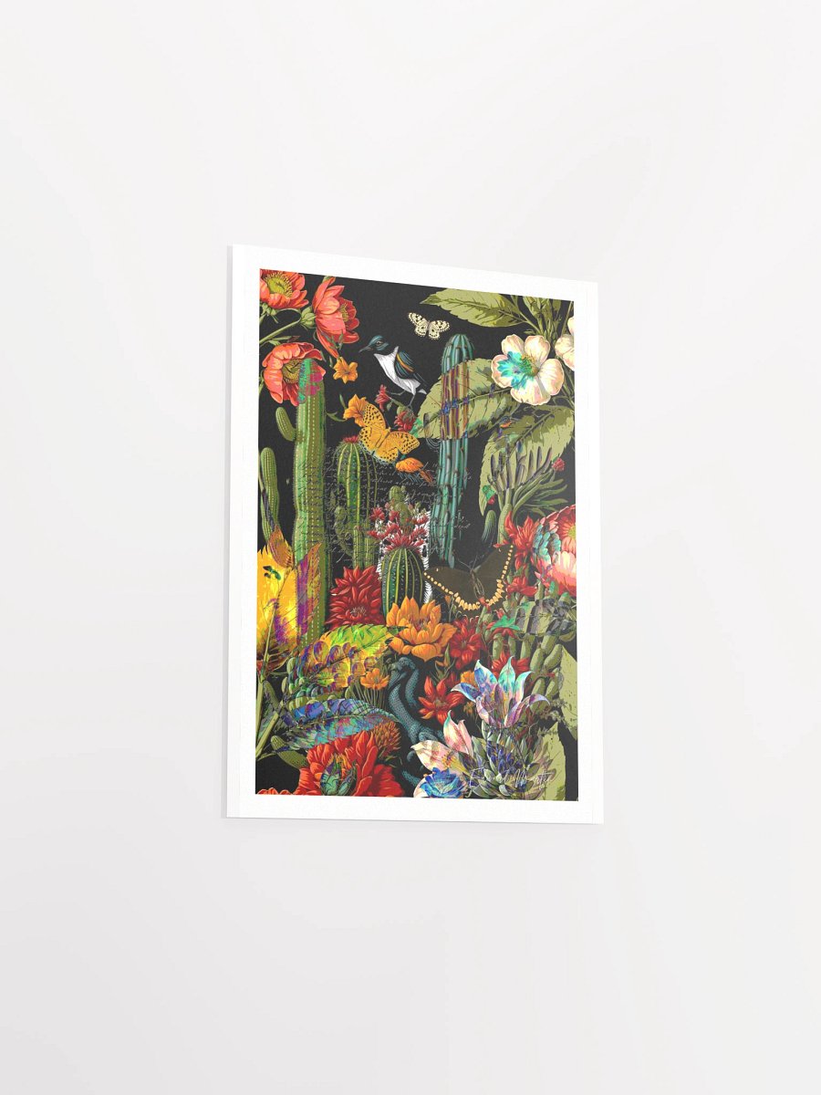 "Conservatory Bloom" - A Vibrant Mixed Media Collage Print by Edward Martin product image (4)
