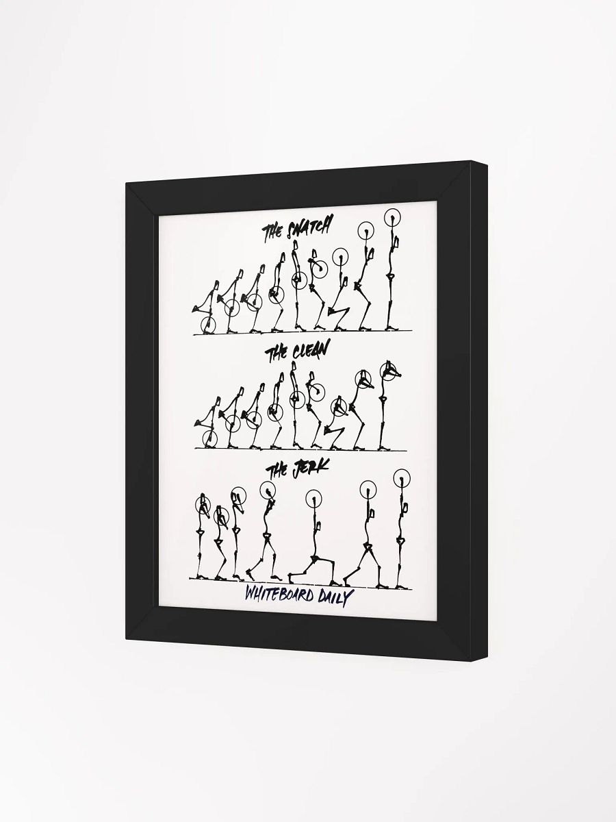 Framed Snatch, Clean, Jerk Sequence Poster product image (23)
