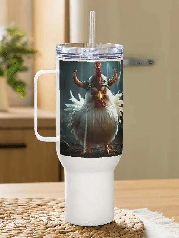 Mirabelle the Battle Chicken Travel Mug product image (1)