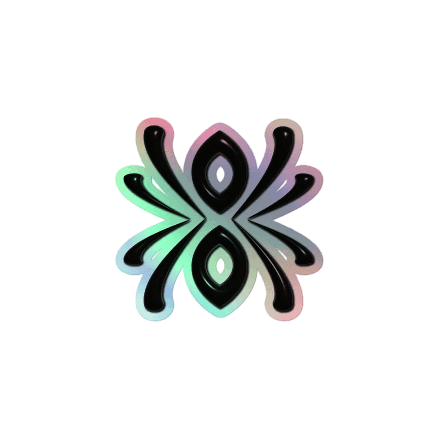 Spider holographic sticker product image (1)