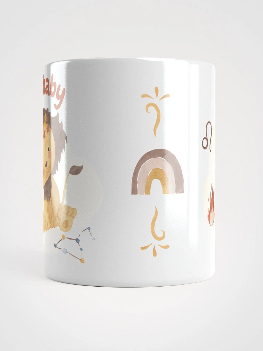 Leo Baby July 23 – August 22 WHITE GLOSSY MUG Baby Gift, New Mom Gift, Fun Astrology Gift product image (6)