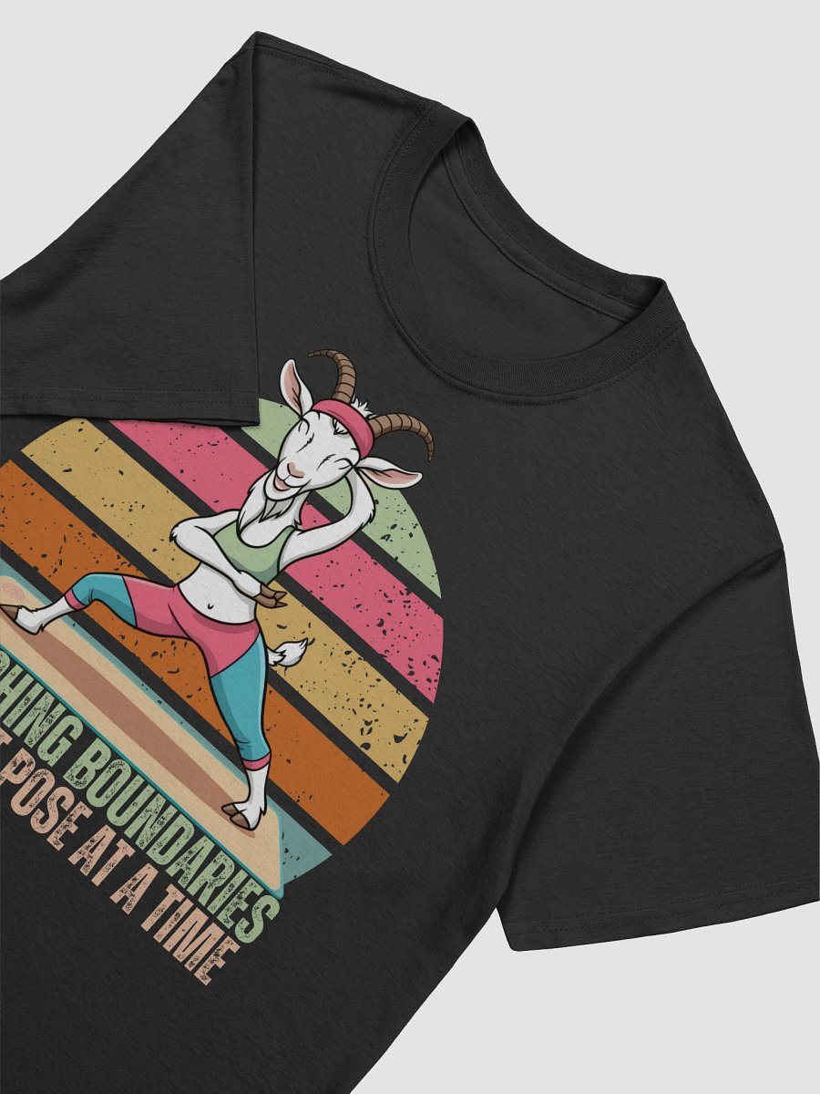 Stretching Boundaries One Goat Pose at a Time unisex shirt product image (1)