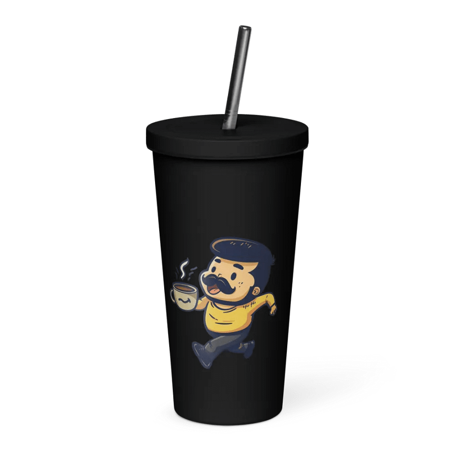 Coffee Break! Insulated Tumbler with a Straw v1 product image (6)