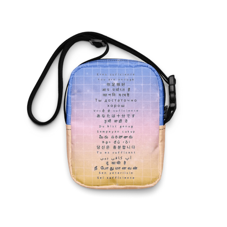 You are Enough 20 languages Imaginary Story Cross Body Bag product image (7)