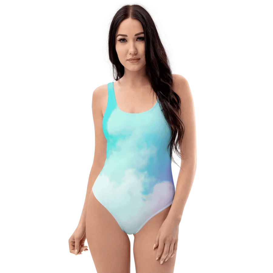 Blur Cloud Rainbow Design one piece Swimsuit - V2 product image (5)