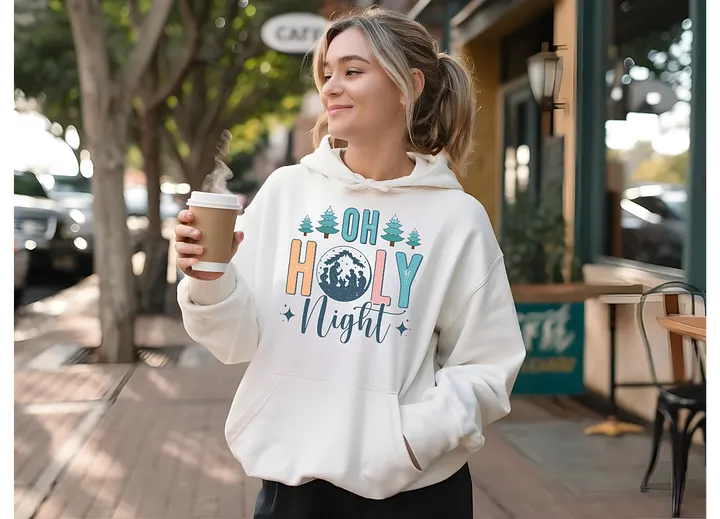 Oh Holy Night Christmas Hoodie product image (1)