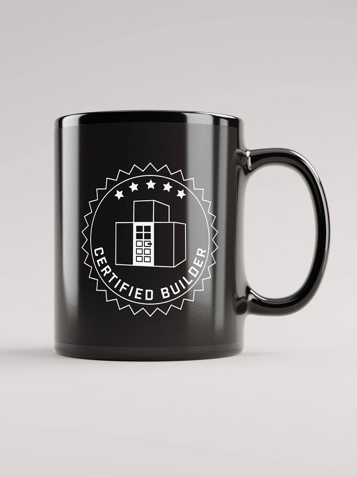Certified Builder Seal Outlined Black Mug product image (1)