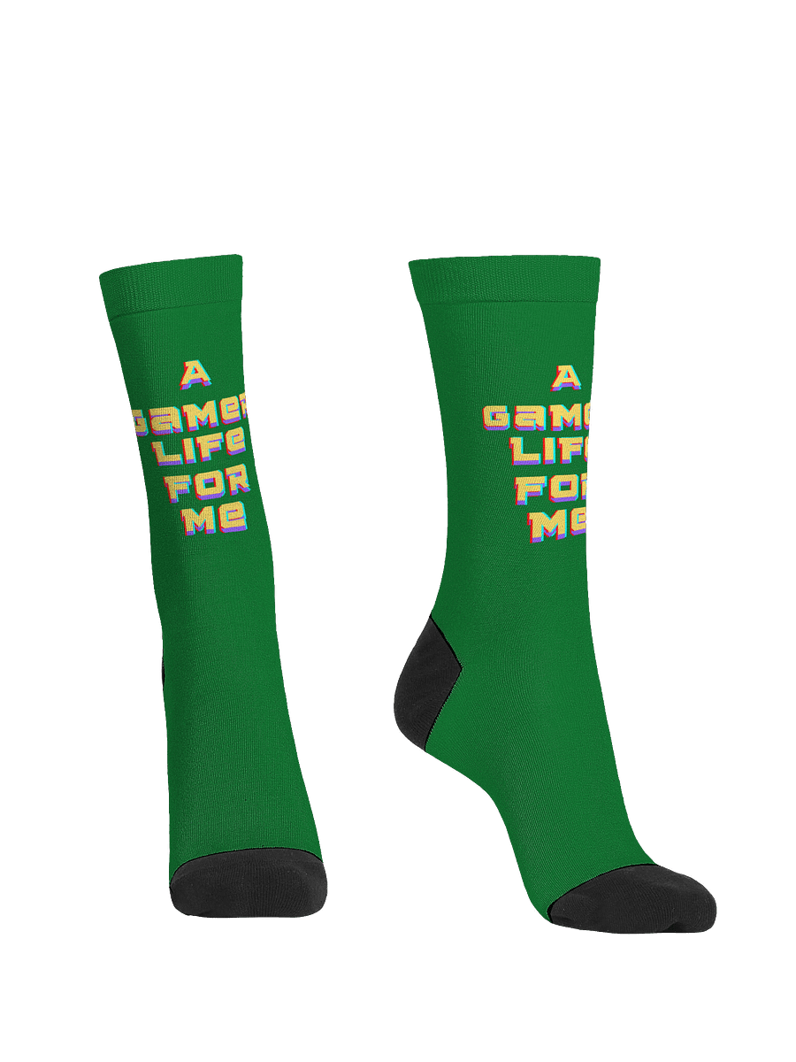 Gamer Life Eco-Friendly Crew Socks product image (2)