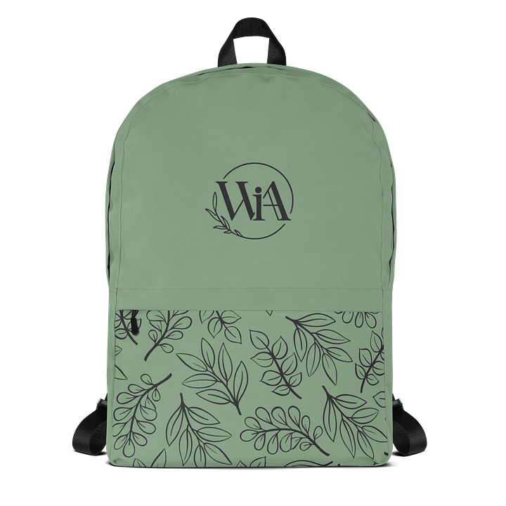 WIA Soft Green Leaf Backpack product image (1)