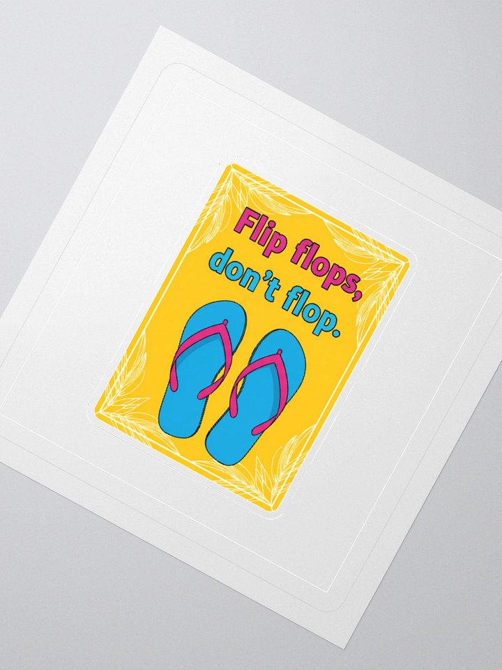 Sassy Flip-Flops Kiss Cut Stickers product image (7)