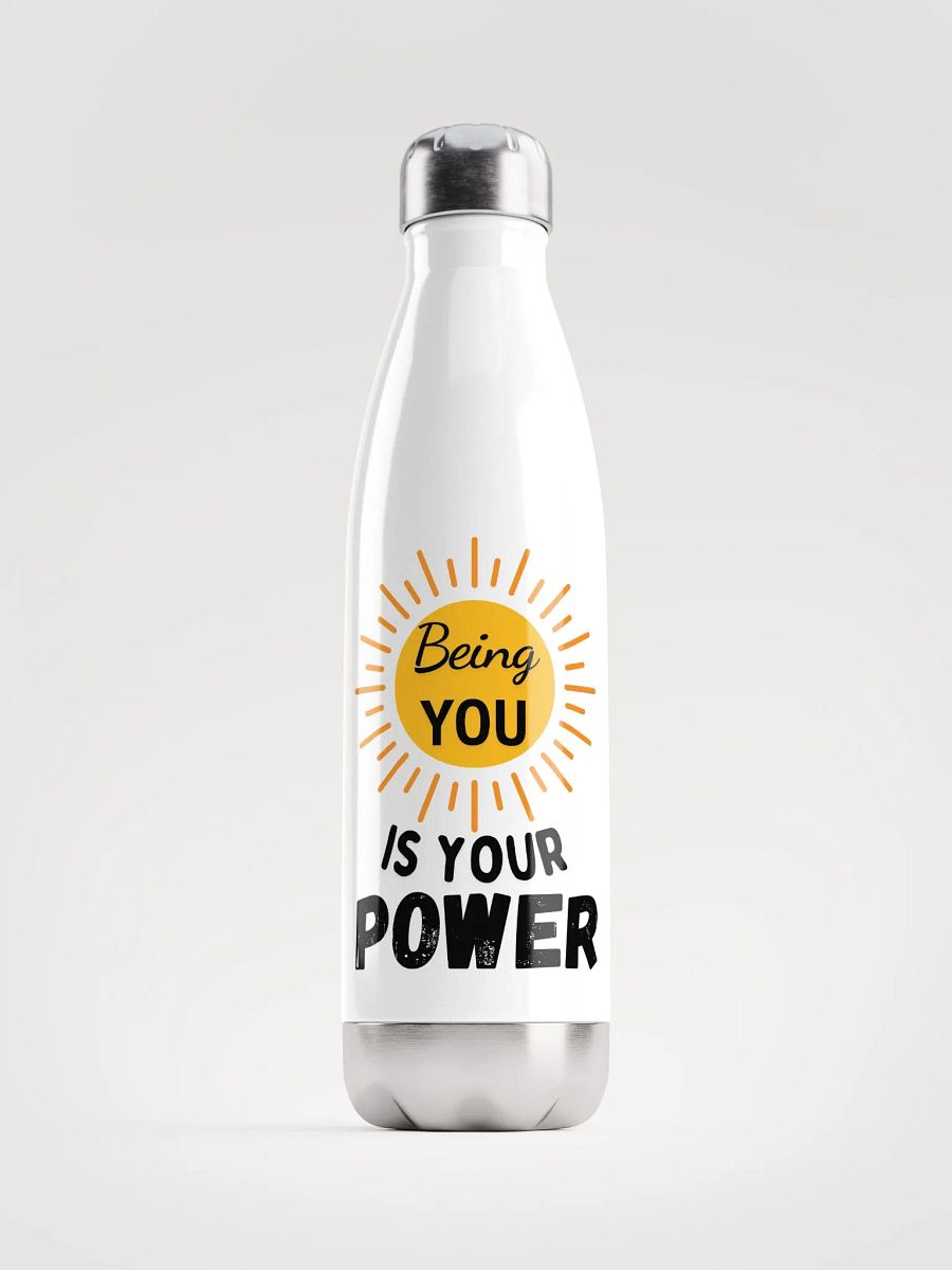 'Being You is Your Power' Steel Water Bottle product image (1)