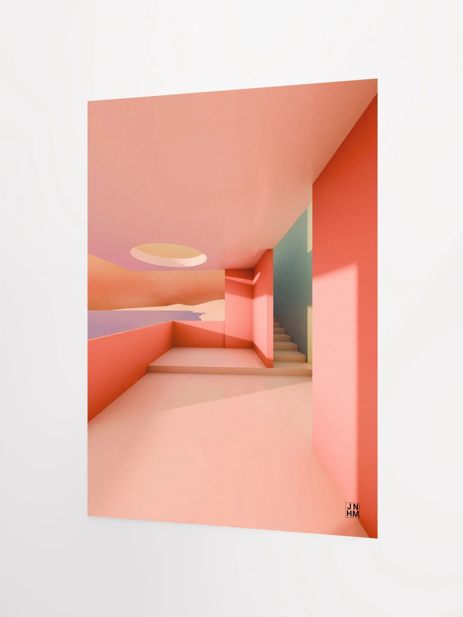 Architectural Landscape - Summer Pastel 01 12"x16" Frameless product image (2)