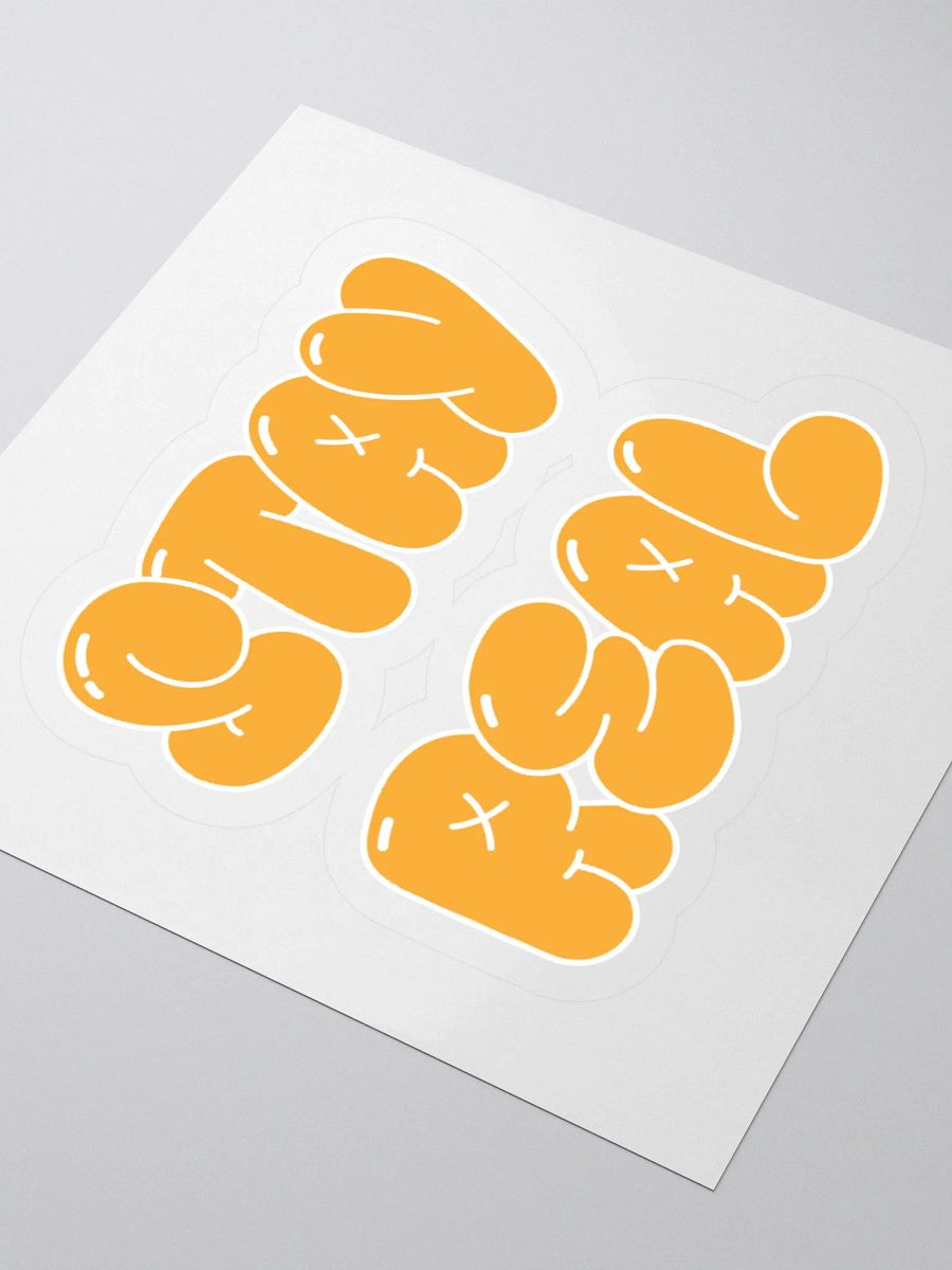 PLAYFULLY BOLD: STAY REAL Kiss Cut Stickers product image (8)