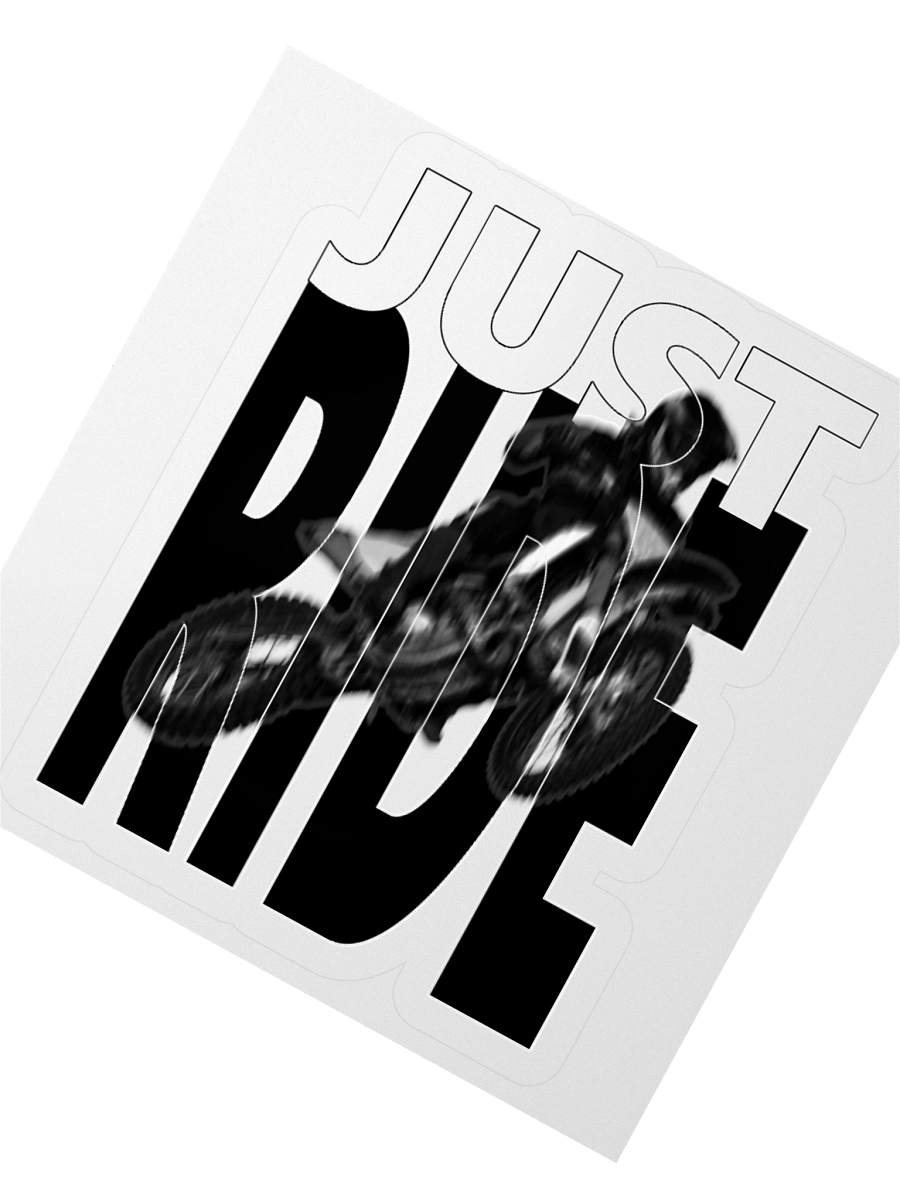 Just Ride | Kiss-cut Sticker product image (2)