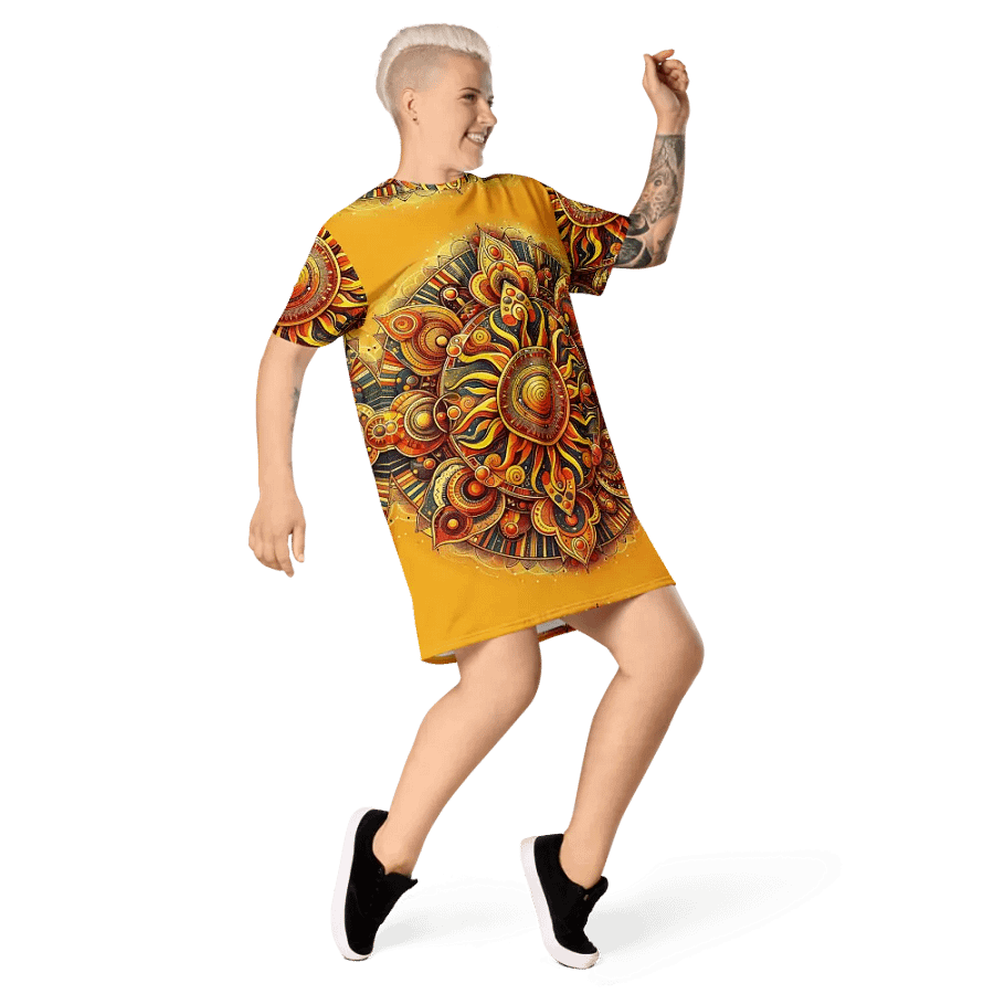 All-Over Print T-Shirt Dress product image (5)