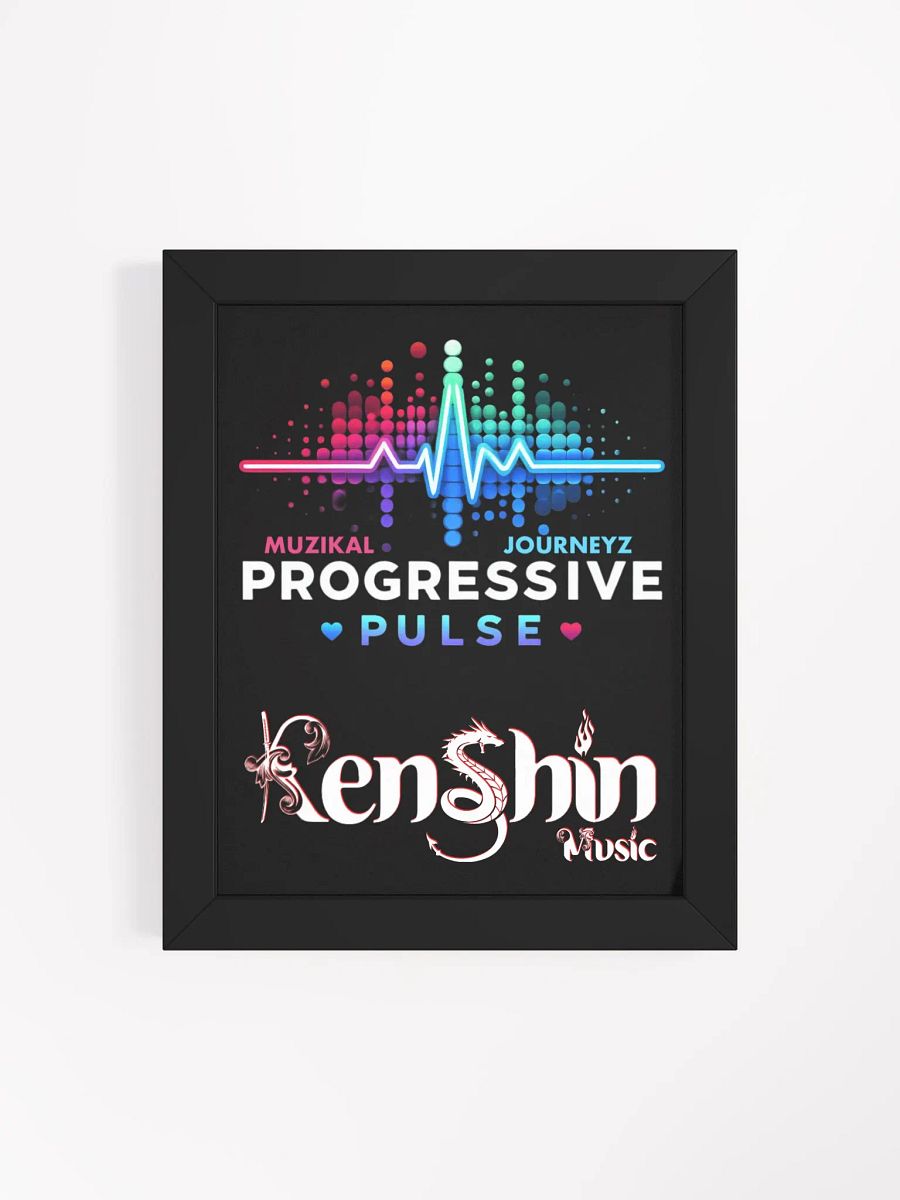 Progressive Pulse Soundwave Framed Poster product image (4)