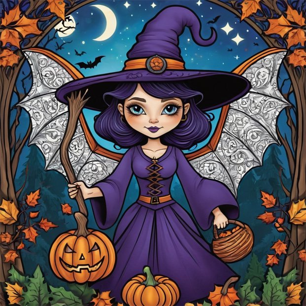 Witches - Adult Coloring Book product image (5)