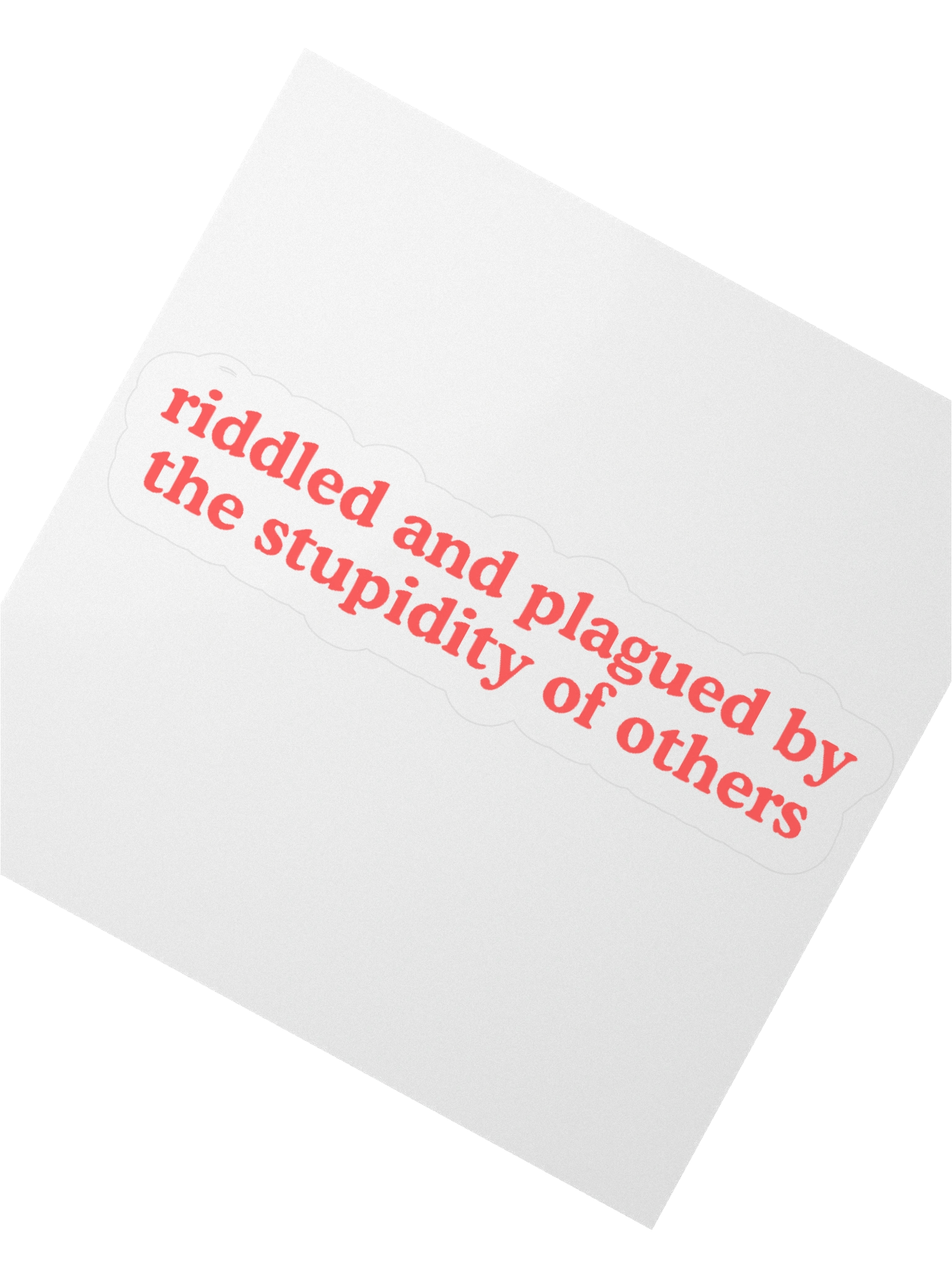 Stupidity Sticker product image (2)