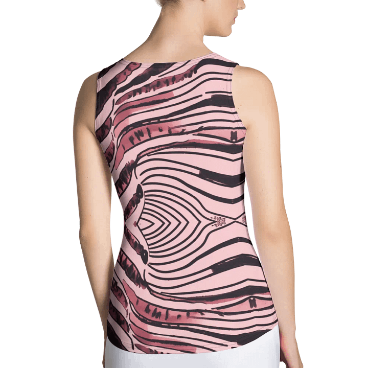 Zebra Collection in Pink and Black - All-Over Print Women's Tank Top product image (2)
