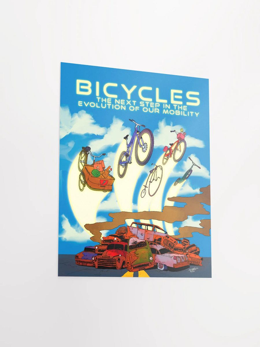 BICYCLES & THE EVOLUTION OF MOBILITY POSTER product image (3)