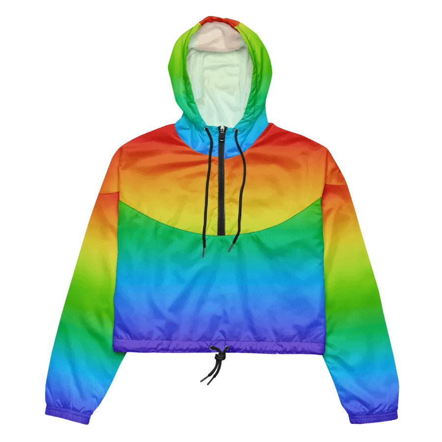 Rainbow Women's Cropped Windbreaker product image (9)