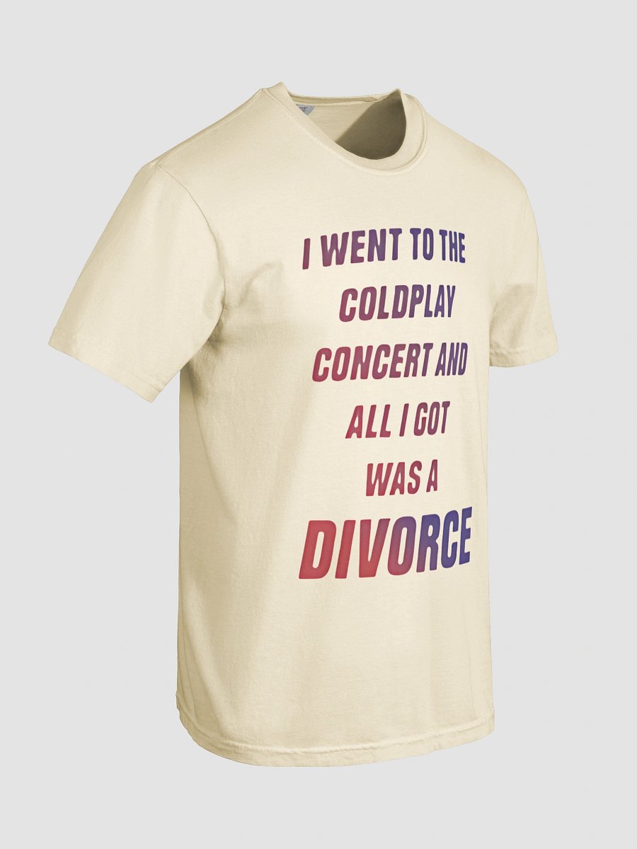 Coldplay Concert Divorce Gradient T-Shirt product image (2)
