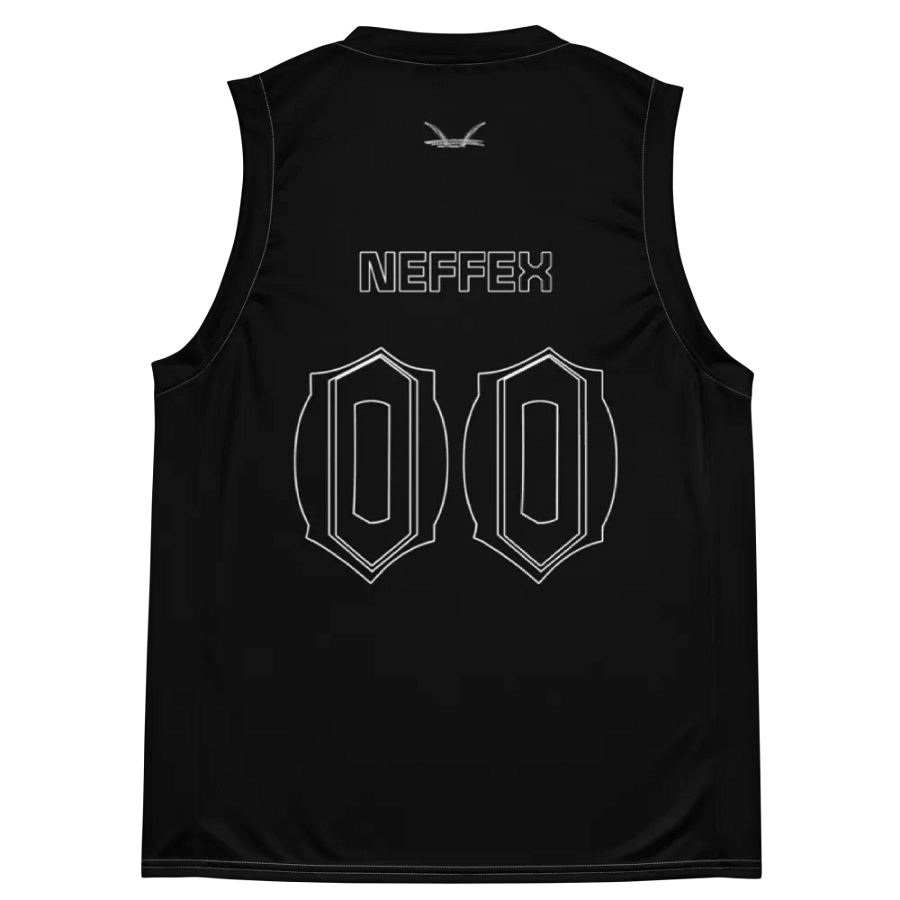 Capital NEFFEX - Black - Recycled Unisex Basketball Jersey - White HApex Gear Black Logo product image (11)