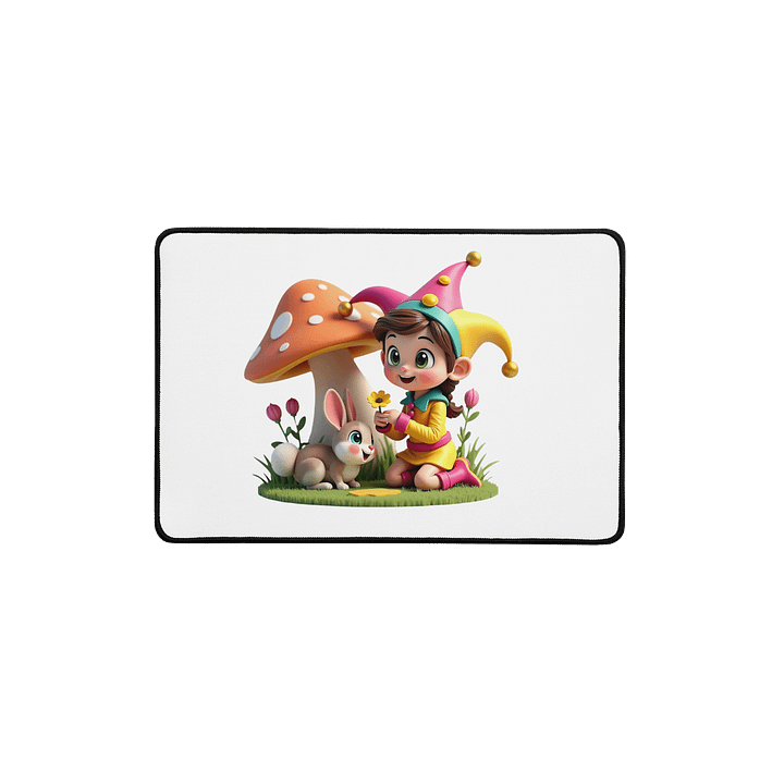 JessyJesty Bunny Desk Mat – Whimsical Comfort for Creative Spaces product image (1)