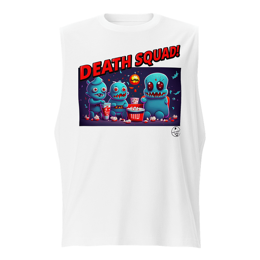 Death Squad Superhero Muscle Tee White product image (1)