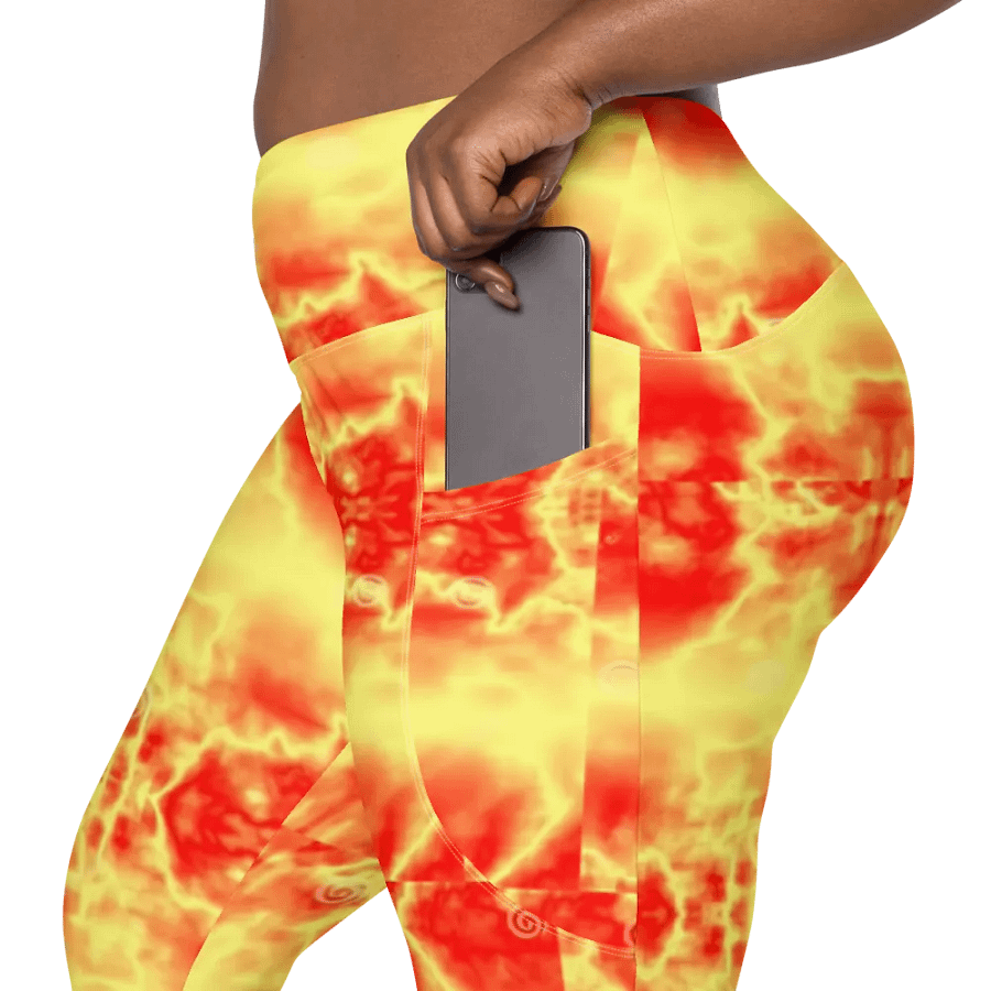 Orange Crush Leggings with Pockets product image (12)