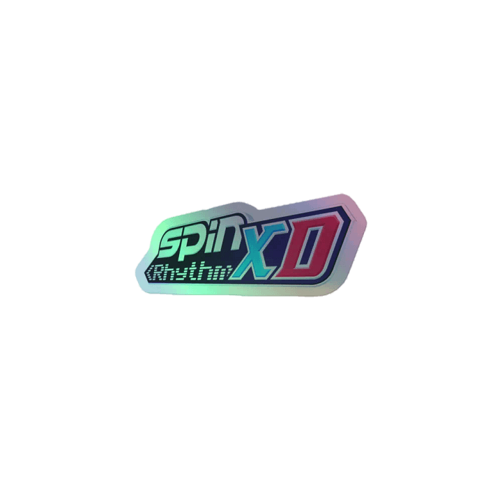 Spin Rhythm XD Full Logo Holographic Sticker product image (1)