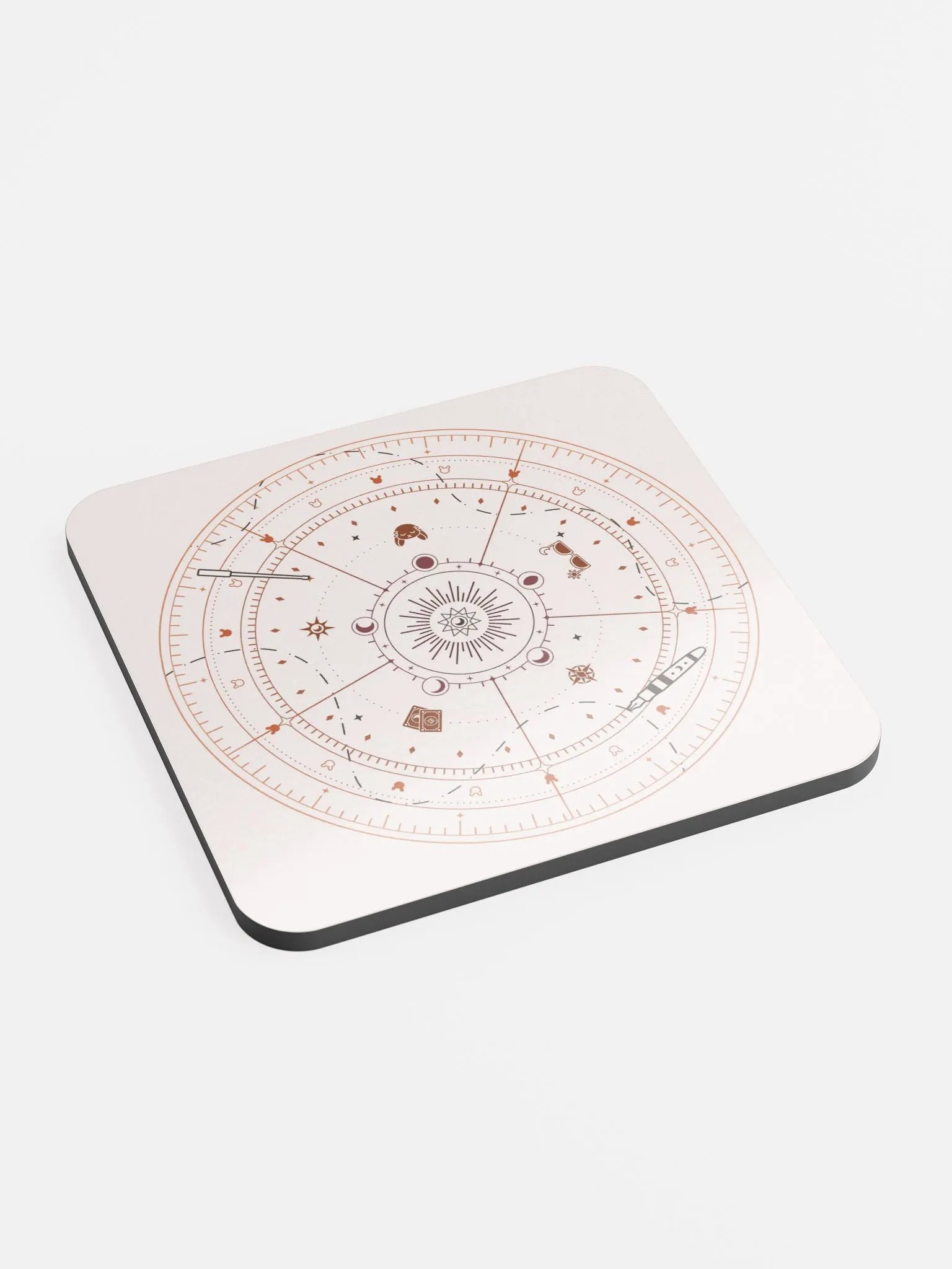 Light Academia Cork Coaster product image (2)