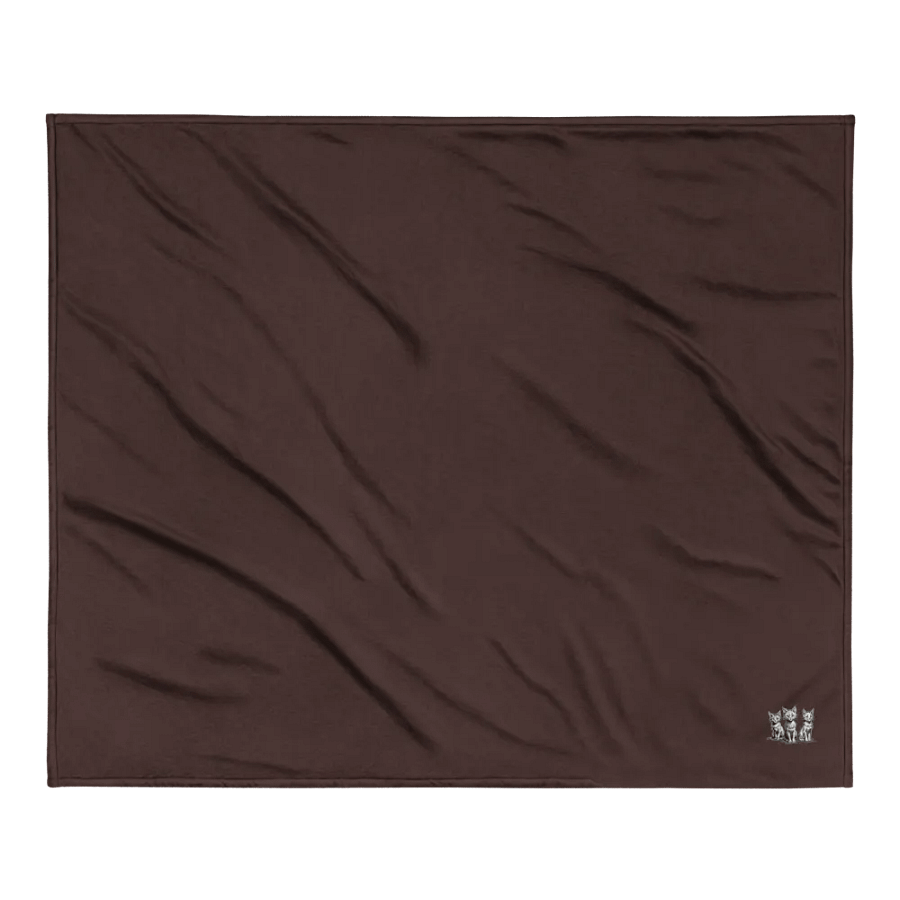 Whiskered Trio Premium Embroidered Sherpa Blanket product image (2)