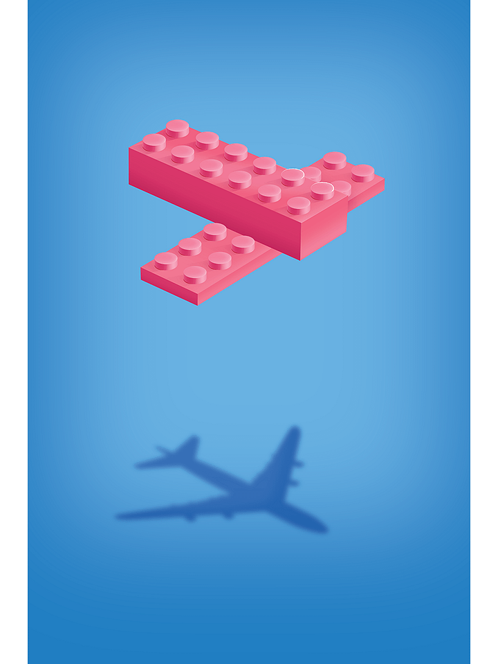 Plane (Pink) | Poster product image (1)