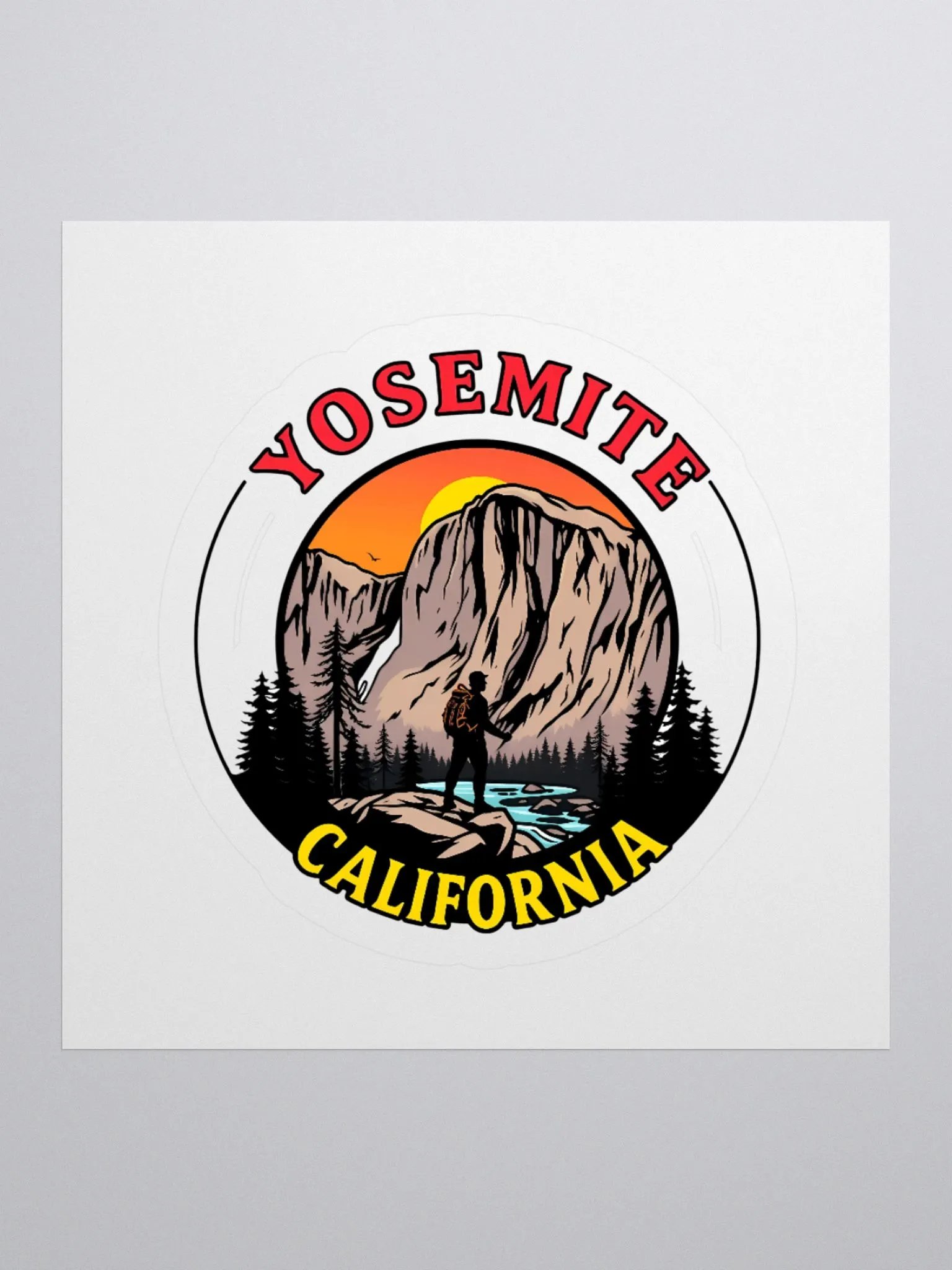 Yosemite Adventure Kiss Cut Stickers product image (1)