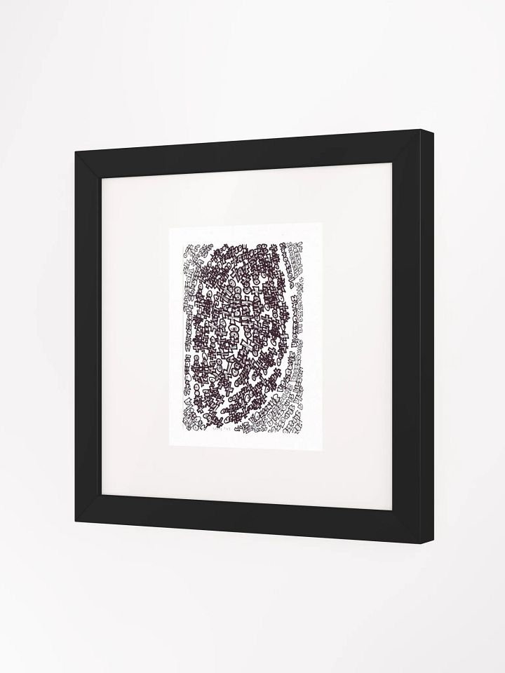shnozolla tattoo Panel Card Print Framed product image (2)