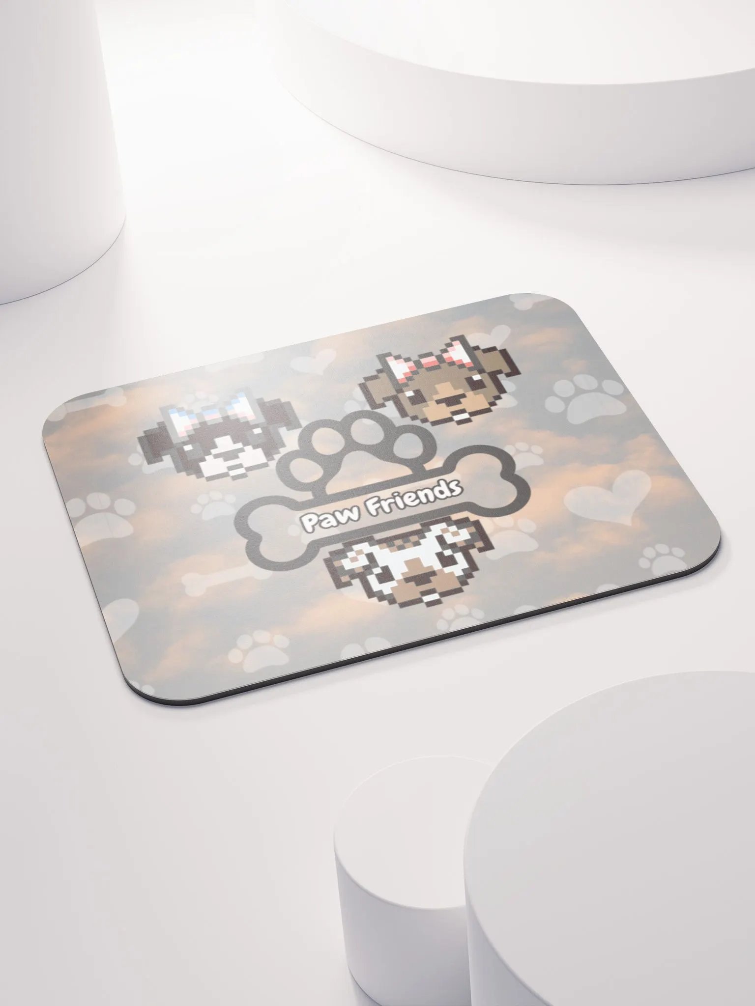 Paw Friends Pixel Art Mouse Pad product image (4)