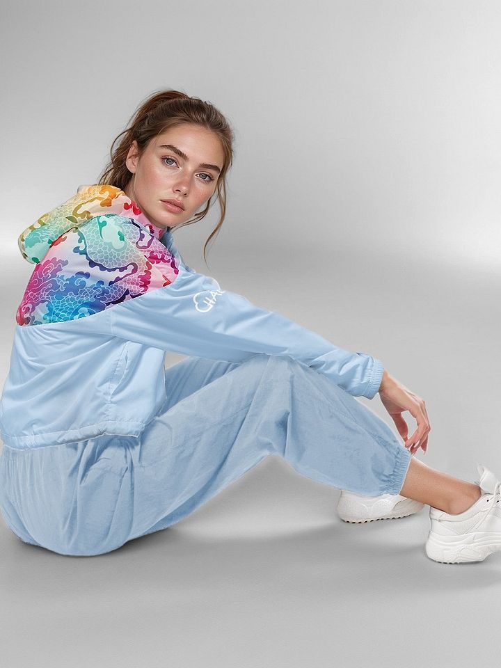 Pastel Incarnation Women's Cropped Windbreaker product image (2)